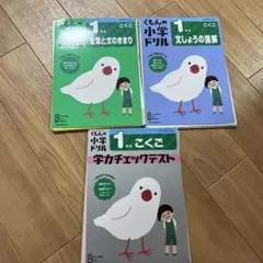 くもんの小学ドリル 1年生国語　言葉と文のきまり、文章読解、学力チェックテスト