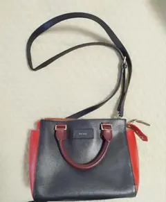 Paul Smith ショルダーバッグ ネイビー/レッド