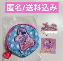ミニーのファンダーランド　パルパルーザ　ステッカー　カプセルトイ　水色　紫　ロゴ