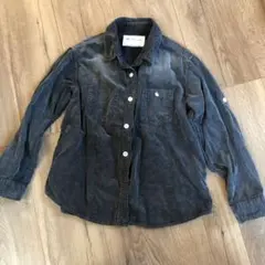 CHAOPANIC TYPY グレーコーデュロイ シャツ　120-130