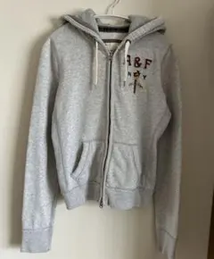 Abercrombie & Fitch 裏起毛 ジップアップ パーカー グレー