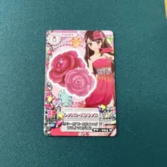 ミニカード　紫吹蘭　レッドローズクリップ　初期アイカツ　旧アイカツ