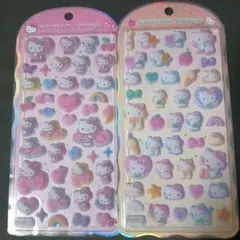 コットンパフィ　キティ　２枚組　新品　未開封　正規品