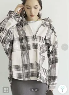 ビンテージ風チェックジャケット （White） cocaのサムネイル