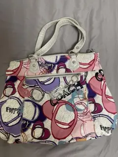 COACH ポピー柄 トートバッグ 中型