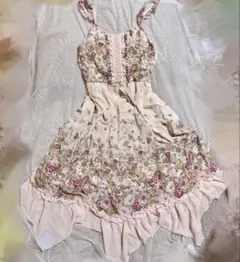 axes femme 姫ギャル 森ガール LIZLISA系 花柄ワンピース - メルカリ