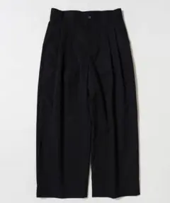 MBベーシックワイドスラックス MORE THAN COTTON 新品 ブラック