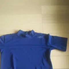 ゼット半袖ハイネックネイビーアンダーシャツ