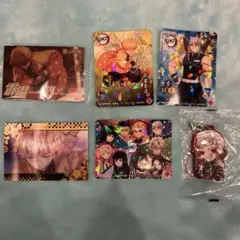 鬼滅の刃　ステッカー　カード　キーホルダー　セット