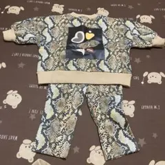 small enough ヘビ柄スウェットセット 90