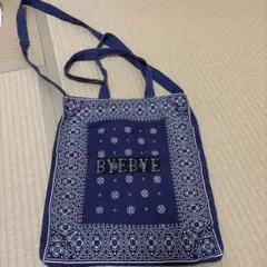 CONTROL FREAK BYEBYE トートバッグ ネイビー