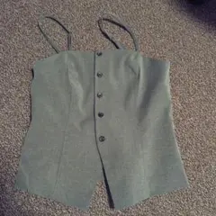 GU ボタン付きグレービスチェ　グレー