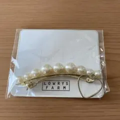 LOWRYS FARM パールバレッタ ゴールド