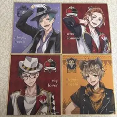 フロイド、ケイト、トレイ、ラギー、ミニ色紙4枚セット