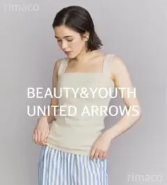 BEAUTY&YOUTH コットンブレンド ベア タンクトップのサムネイル