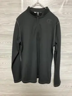 Champion ハーフジップ スポーツ 長袖カットソー 黒 L 男女子どものサムネイル