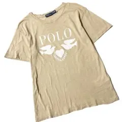 【美品】ポロバイラルフローレン　半袖　Tシャツ　グラフィックプリント　ベージュのサムネイル