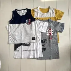 83.キッズ　タンクトップ・Tシャツ　4点セット　130cm