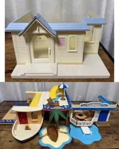 【シルバニア】建物・ボートまとめ売り