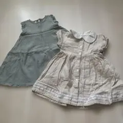 ベビー服 ワンピース 2点セット 西松屋/90cm/95cm/夏物のサムネイル