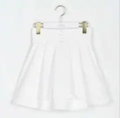 evelyn ツイードダブルフレアスカート ‎白