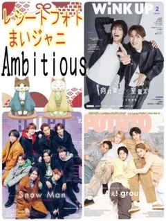 Ambitious WiNK UP duet POTATO 2月号 切り抜き