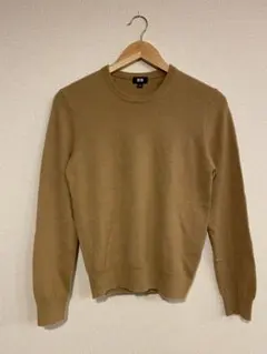 UNIQLO カシミヤニット　ベージュ　S 古着　冬