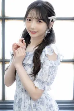 evelyn スクエアフリル花柄OP ワンピース アイスブルー ホビ垢