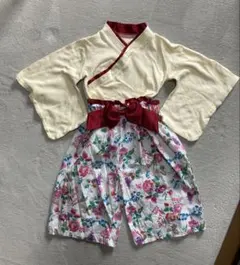 着物　袴セット　お正月　ひな祭り　セパレート　100