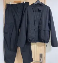 ユニクロ C コットンショートブルゾン ワイドフィットカーゴパンツ セット