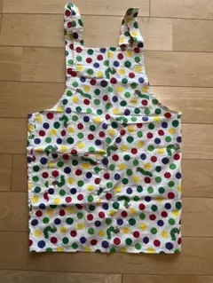 はらぺこあおむし　エプロン　130サイズ　三角巾付き