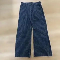 (即完)yolo ストライプバギーパンツ デニム Lサイズ YOLO