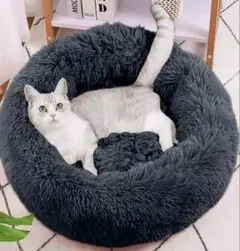 猫 犬 ベッド クッション ペットベッド ラウンド型 ふわふわ 洗える 猫用