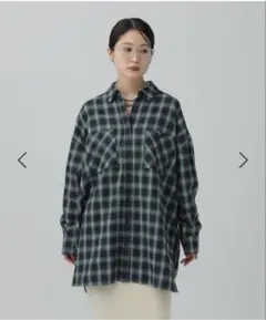 LEPSIM チェックシャツチュニック
