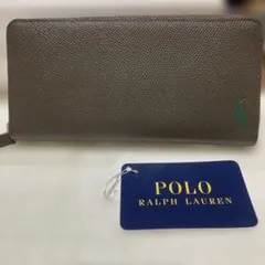 新品POLO RALPH LAUREN ラウンドファスナー長財布 ブラウンのサムネイル