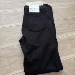 新品UNIQLO ヒートストレッチレギンスパンツ M ブラック　丈長め