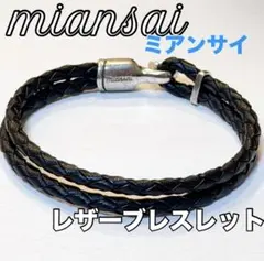 Miansai レザーブレスレット ブラック ミアンサイのサムネイル