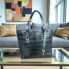 【即発送】MARC JACOBS クロコ風 レザー ショルダーバッグ 2WAY