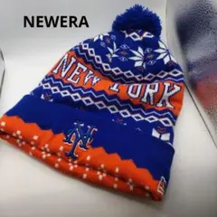 ◆2176 NEWERA　ニューヨークメッツ　ブルー　ニットキャップ