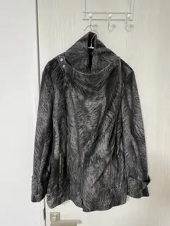 ダブルライダースジャケット グレー