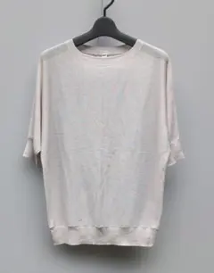 UNIQLO ドルマンスリーブ五分袖 ニット ベージュ M〜L