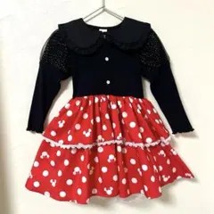 【新品】　リトシー　ミニー　ワンピース 90 ディズニー　なりきりコーデ