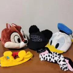 ディズニーキャラクター、キャップ＆ヘアバンドセット