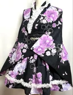 Q①浴衣ドレス 地雷系 量産型 姫ギャル ロリータ - メルカリ