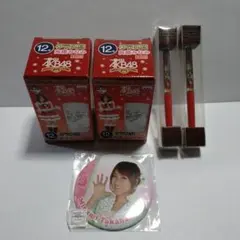 ★♡AKB48 高橋みなみ グラス賞２点&缶バッジ&単押しフローティングペン2点