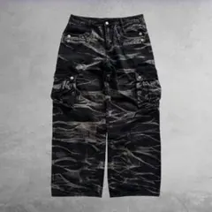 00’s archive カーゴデニム ギミック フェード 黒 Y2K