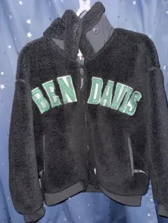 BEN DAVIS ボアジャケット ブラック