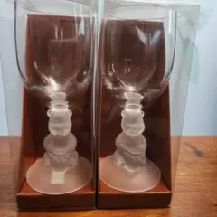 【未使用品】ディズニー　プーさん　レトロペアワイングラス　２個セット