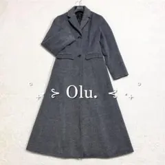 Olu. オルドット ヘリンボーン柄 ロングコート チェスターコート Aライン