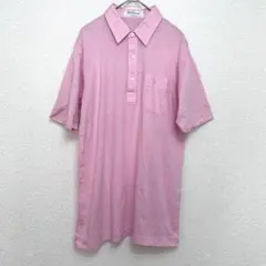 ポロシャツ 半袖 Tシャツ (M) 夏服 ゴルフ スポーツ カジュアル ピンクのサムネイル